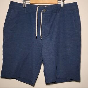Faherty All Day Shorts Mens 35 Navy Blue Hybrid Board Shorts Quick Dry Stretch